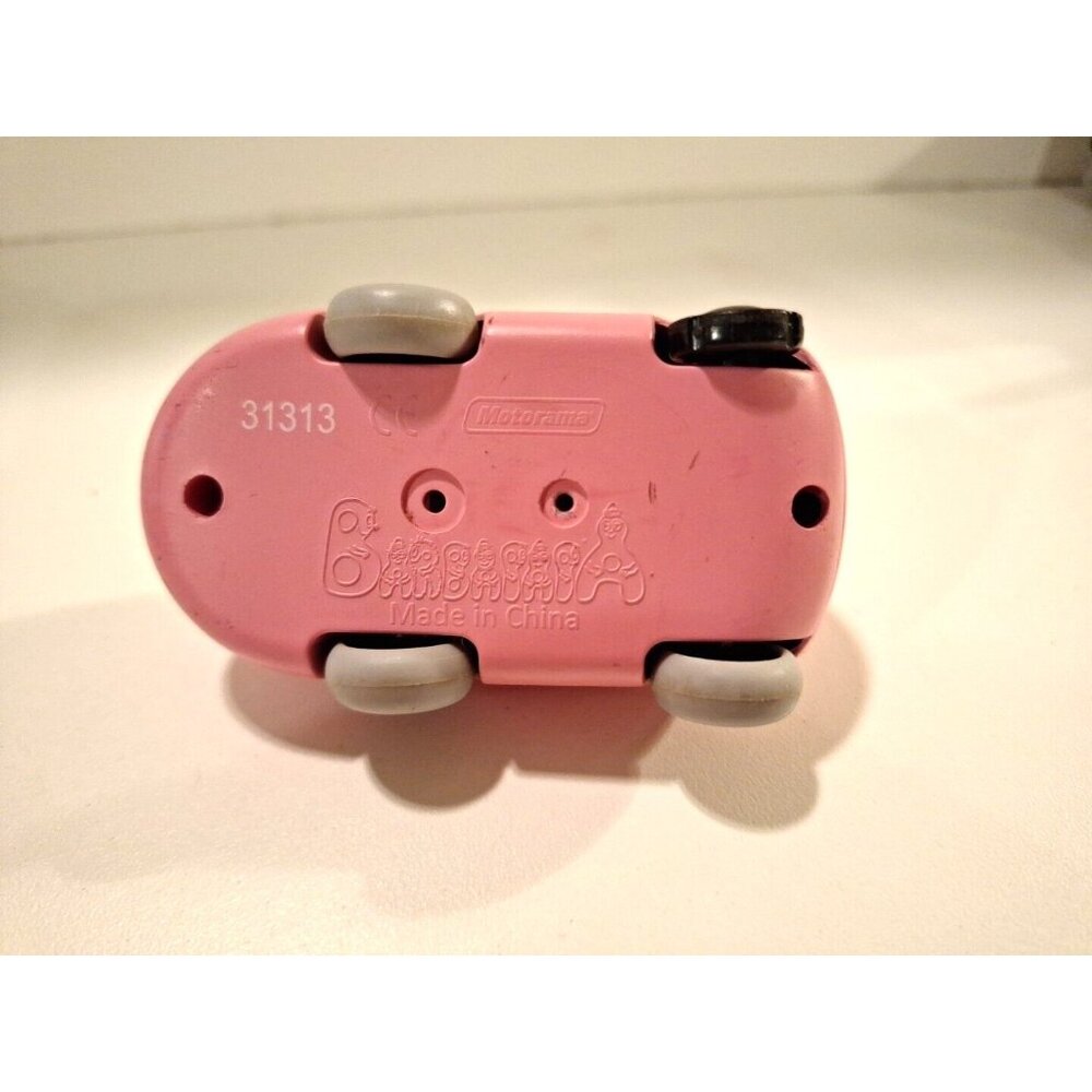 Barbapapa Driving Pink Car 3" Vintage Missing 1 Wheel Motorama Toy Vehicle - Picture 12 of 13